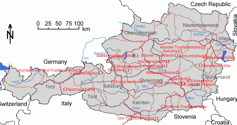 奥地利地图,奥地利地图高清中文版