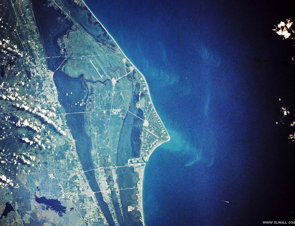 佛罗里达州-卡那维拉尔角卫星影象图