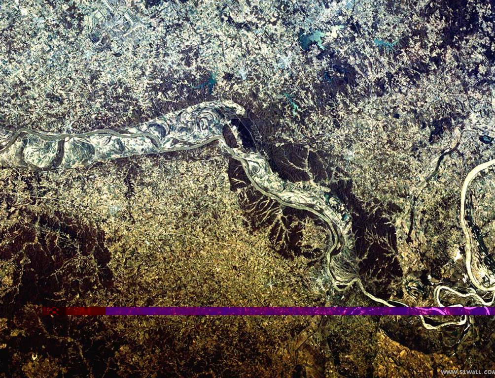 密西西比河卫星影象图