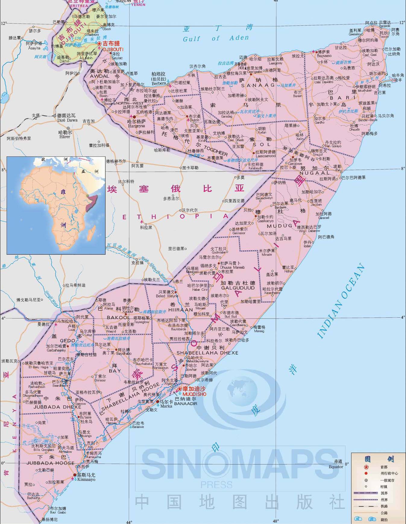 索马里地图