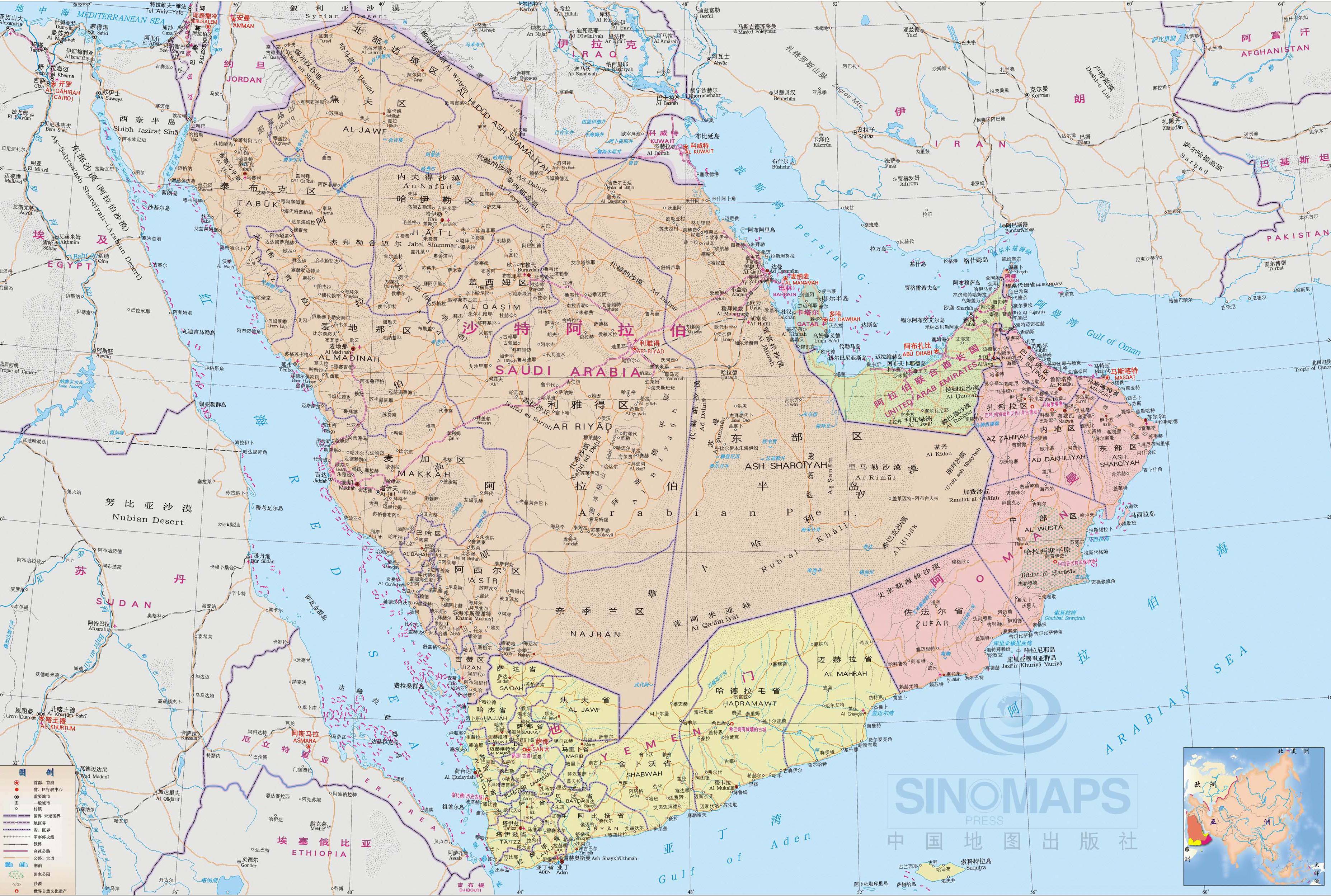 沙特地图